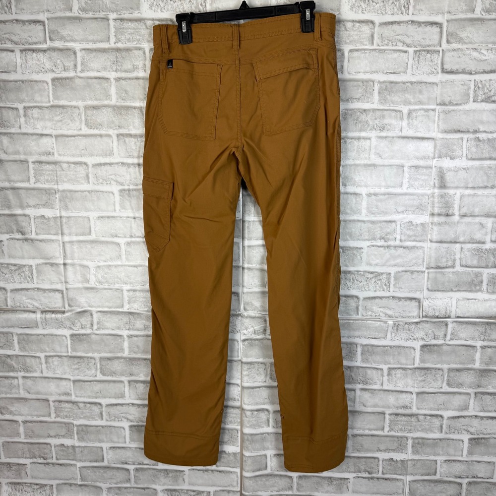 Prana Stretch Zion Hiking Pants Mens 31 x 34 Brown Nylon Cargo Outdoor M4ST34118 - Picture 4 of 11